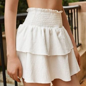 Layered Ruffle Mini Skirt